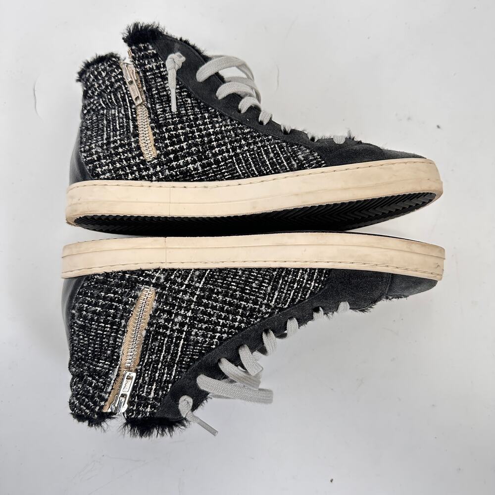 P448 Skate Faux Fur Trim High Top Sneakers // 39 - Picture 9 of 10